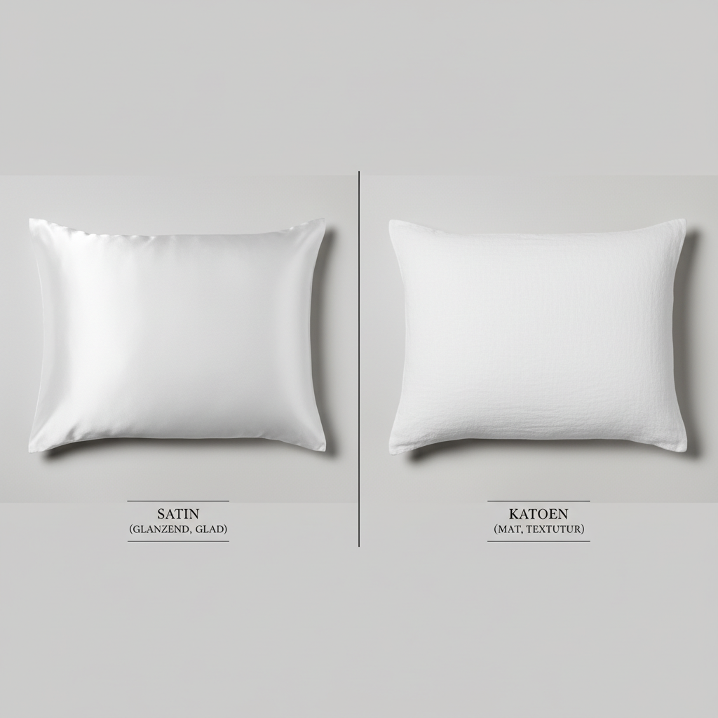 Satijnen kussensloop vs. andere materialen
