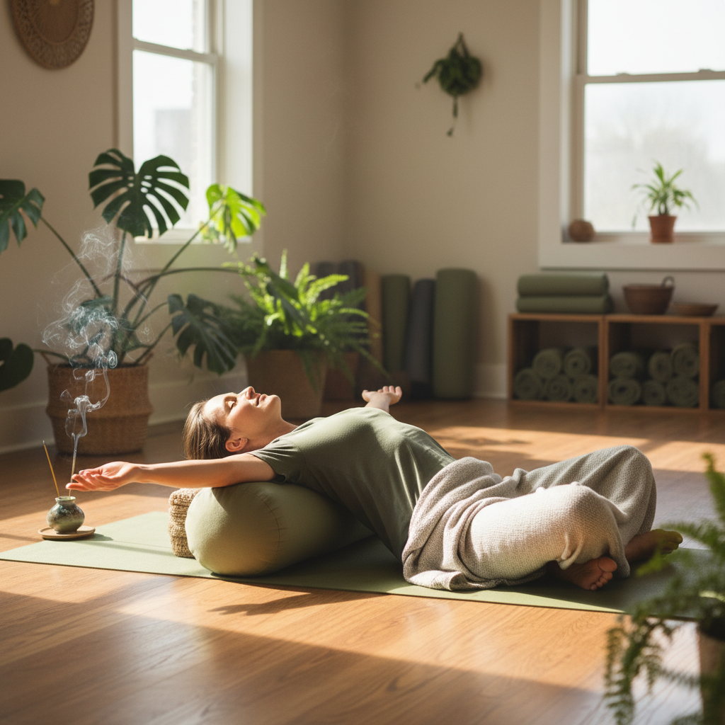 Bolster kussen voor yoga