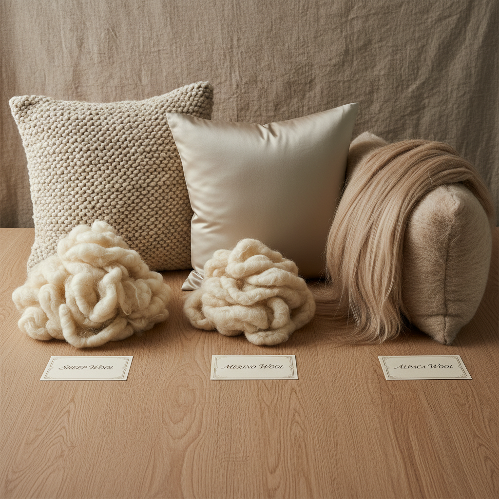 Soorten wol kussens