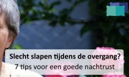 Slecht slapen tijdens de overgang