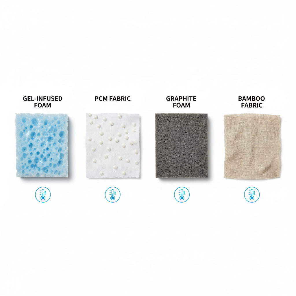 Vergelijking cooling materialen