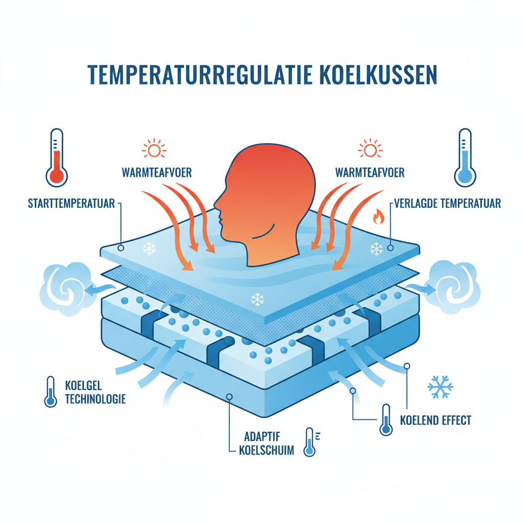 Temperatuurregulatie diagram cooling kussen